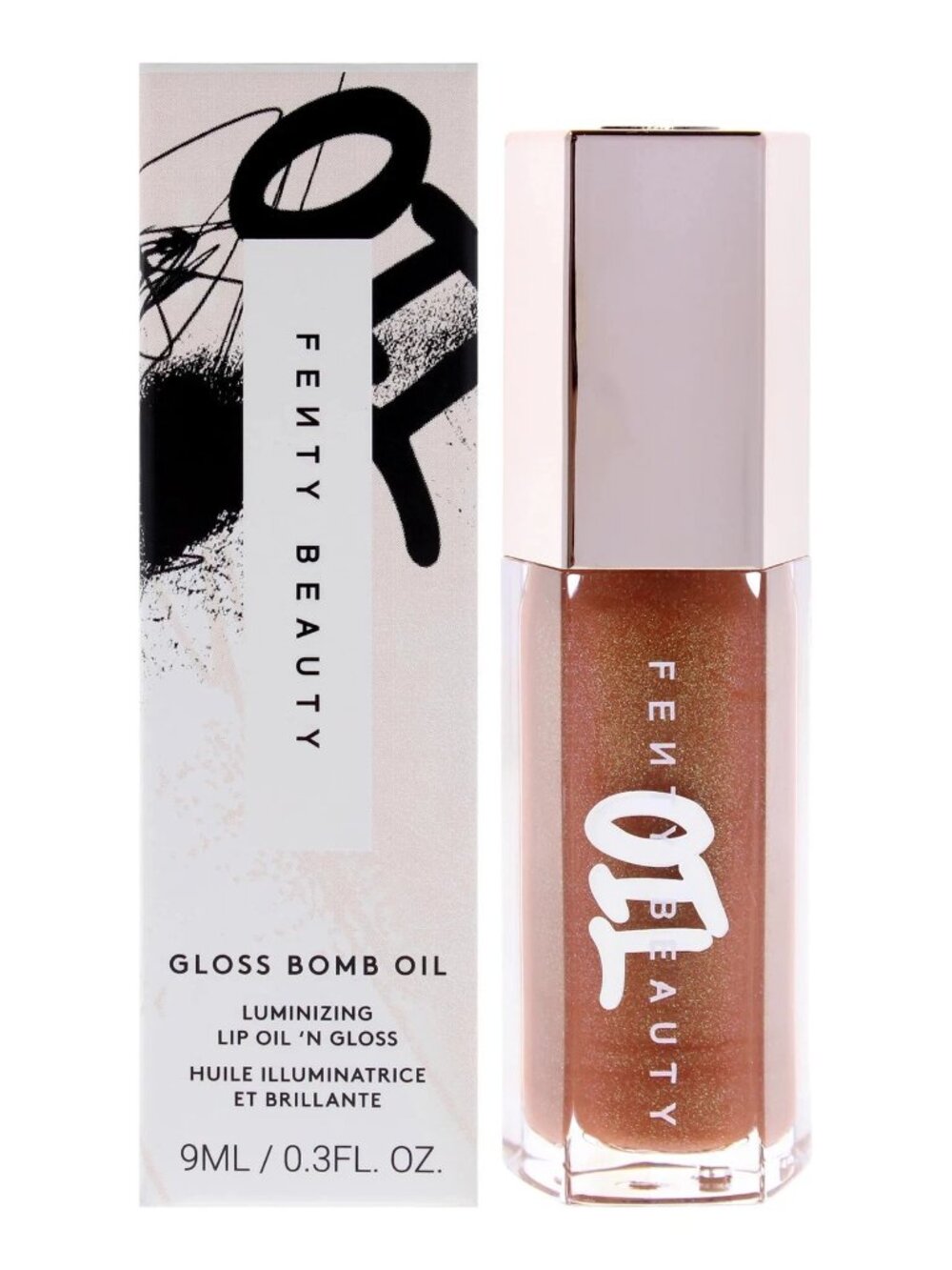 Fenty Beauty Gloss Bomb Oil Rose Fenty Rose 06 Hydrating Lip Oil New